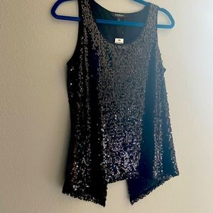 NWT Express Sequined Open-Back Top